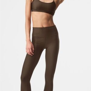 Alo High Waist Aitlift Leggings Size M Espresso